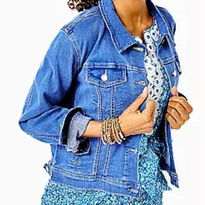 Lilly Pulitzer Blue Jean Jacket